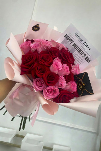Mother's Day Love on the Print Newspaper Bouquet